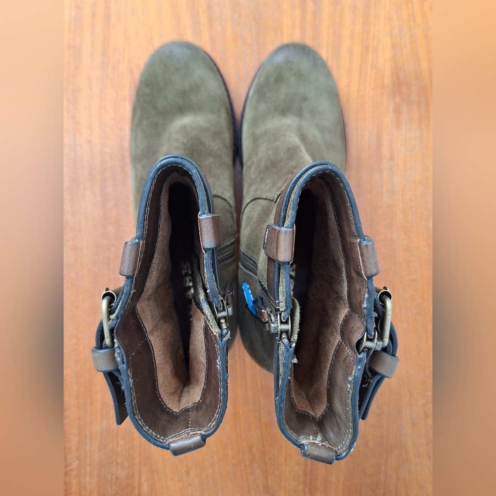 Trask Olive Suede Harness Boots Waterproof Madison Equestrian NEW Women 6 - Picture 7 of 15